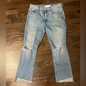 Mother The Looker Ankle Step Fray